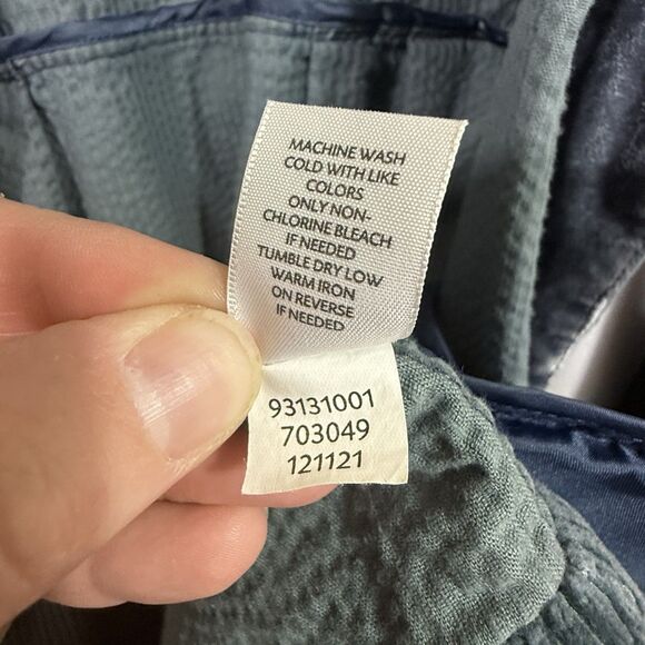 J.Jill Blue Corduroy Boyfriend Chore Jacket Shacket Coatigan Size L Pockets - Picture 12 of 12